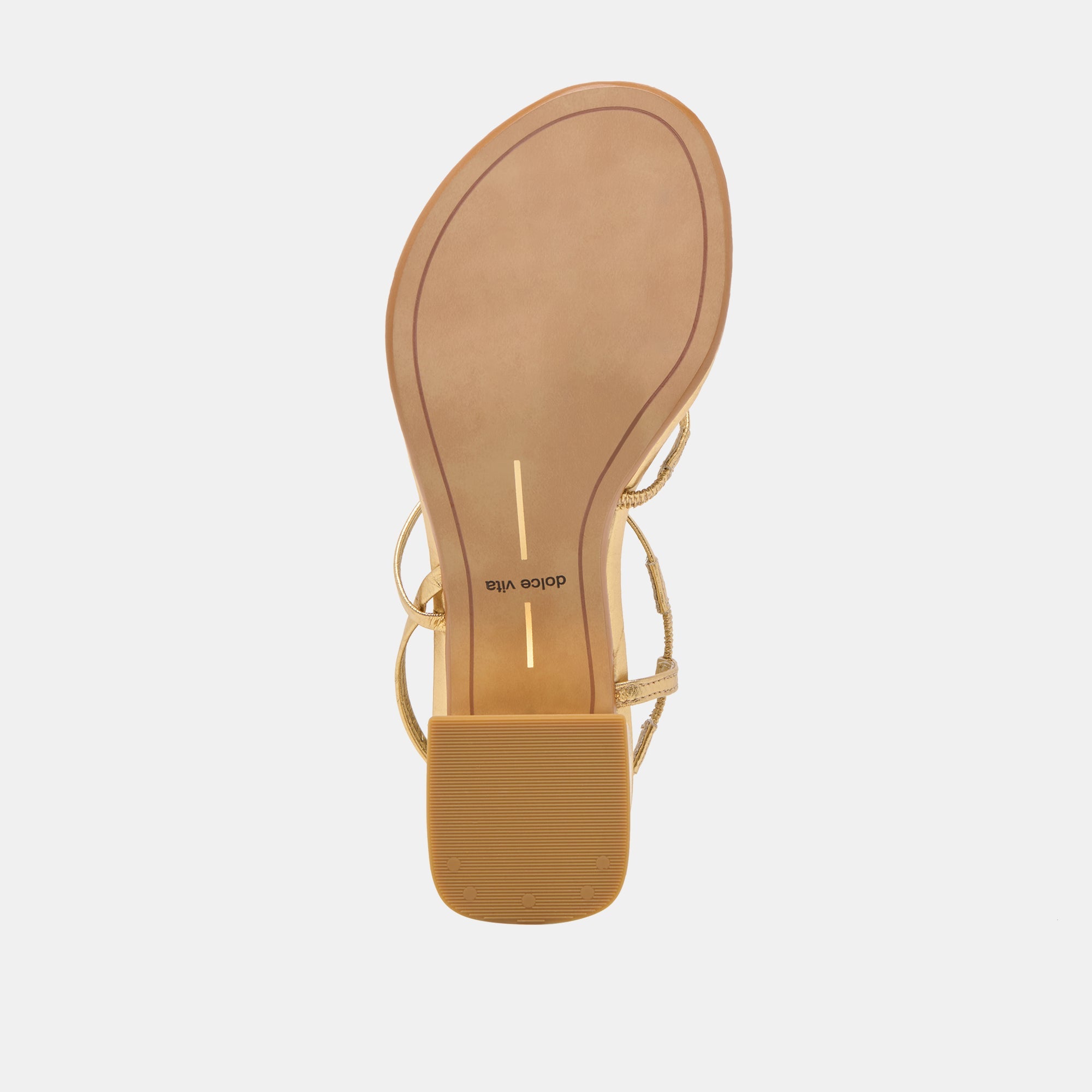 Trini Gold Leather Heels | Women Dolce Vita