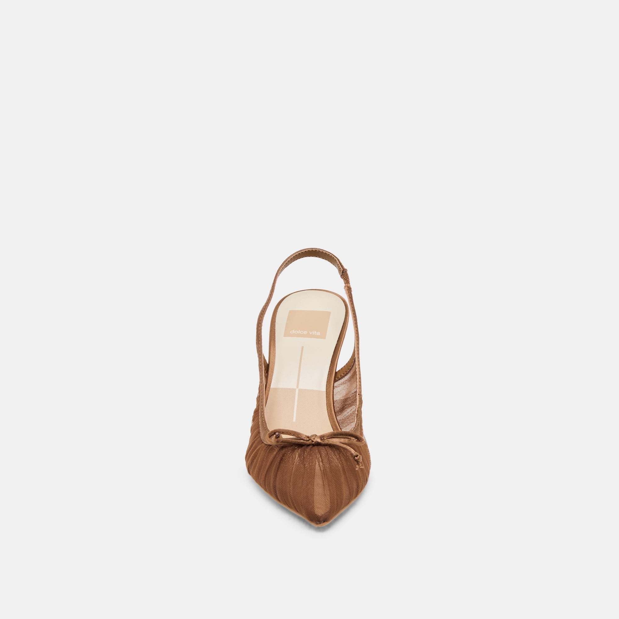 Yela Mid Brown Tulle Heels | Dolce Vita Women
