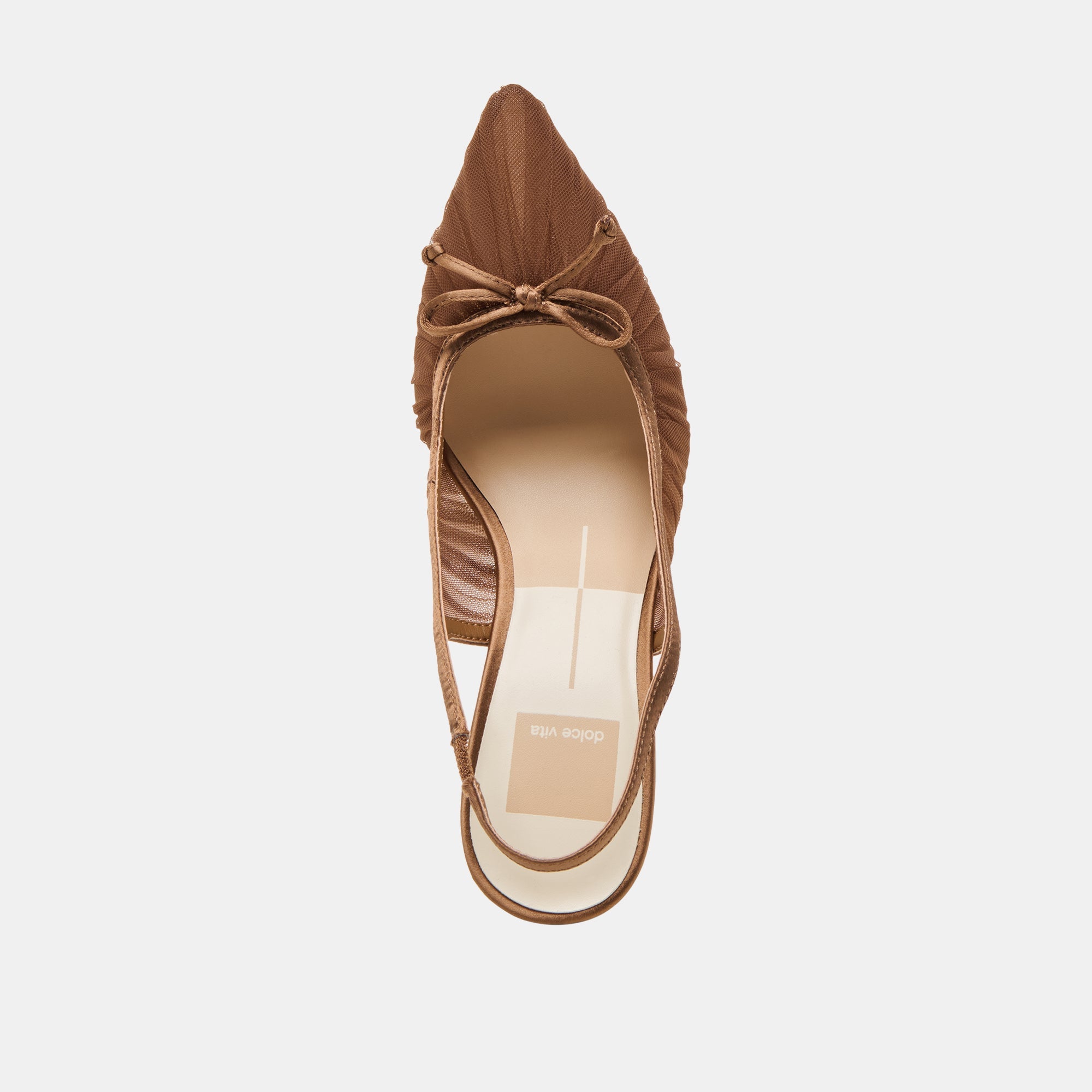Yela Mid Brown Tulle Heels | Dolce Vita Women
