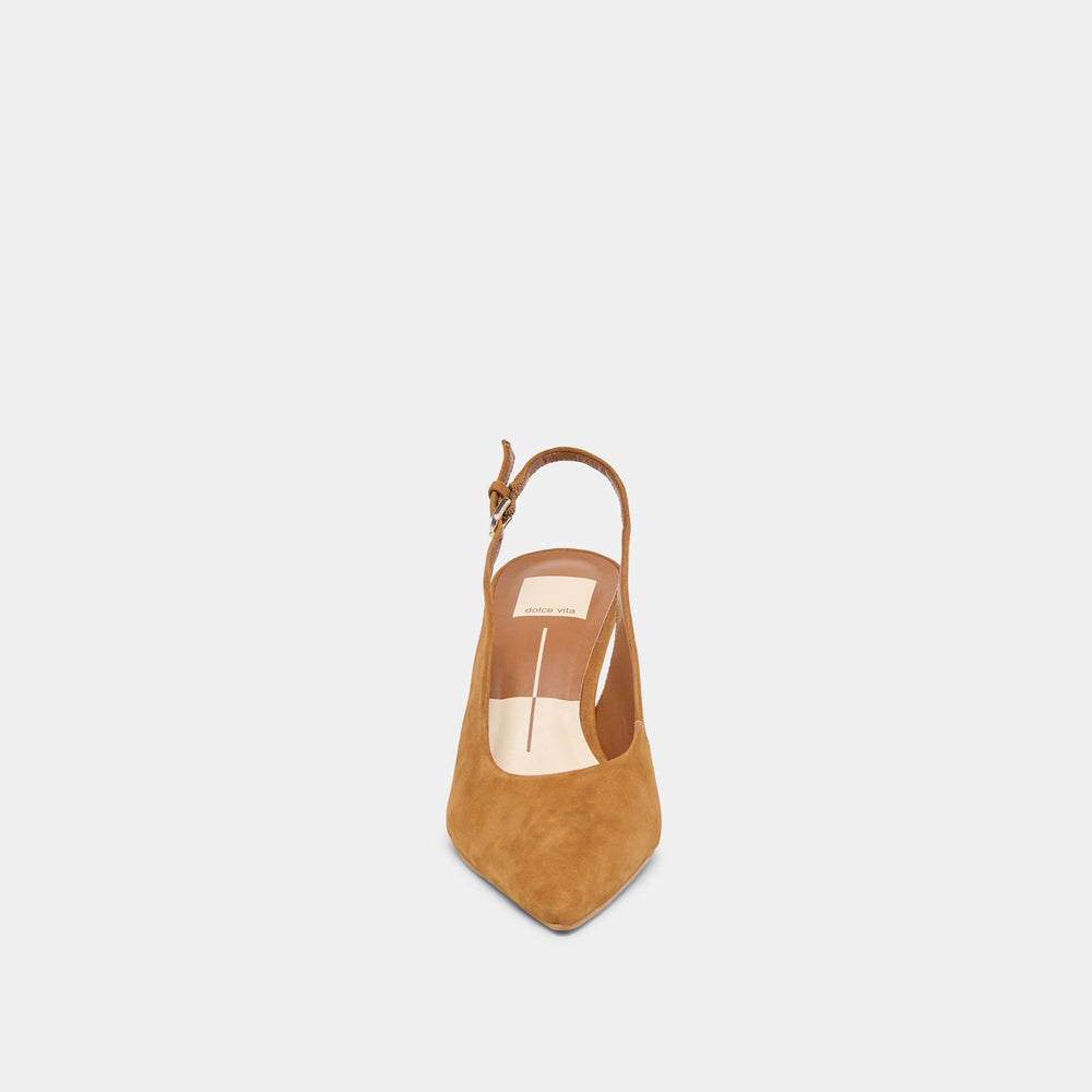 Elasi Brown Nubuck Heels | Women Dolce Vita