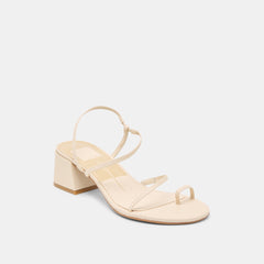 Trini Creme Leather Heels | Women Dolce Vita