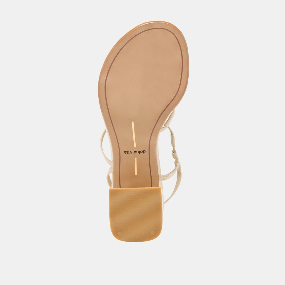 Trini Creme Leather Heels | Women Dolce Vita