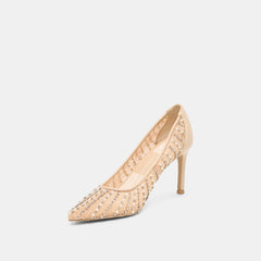 Kashe Pearl Blush Lace Mesh Heels | Dolce Vita Women
