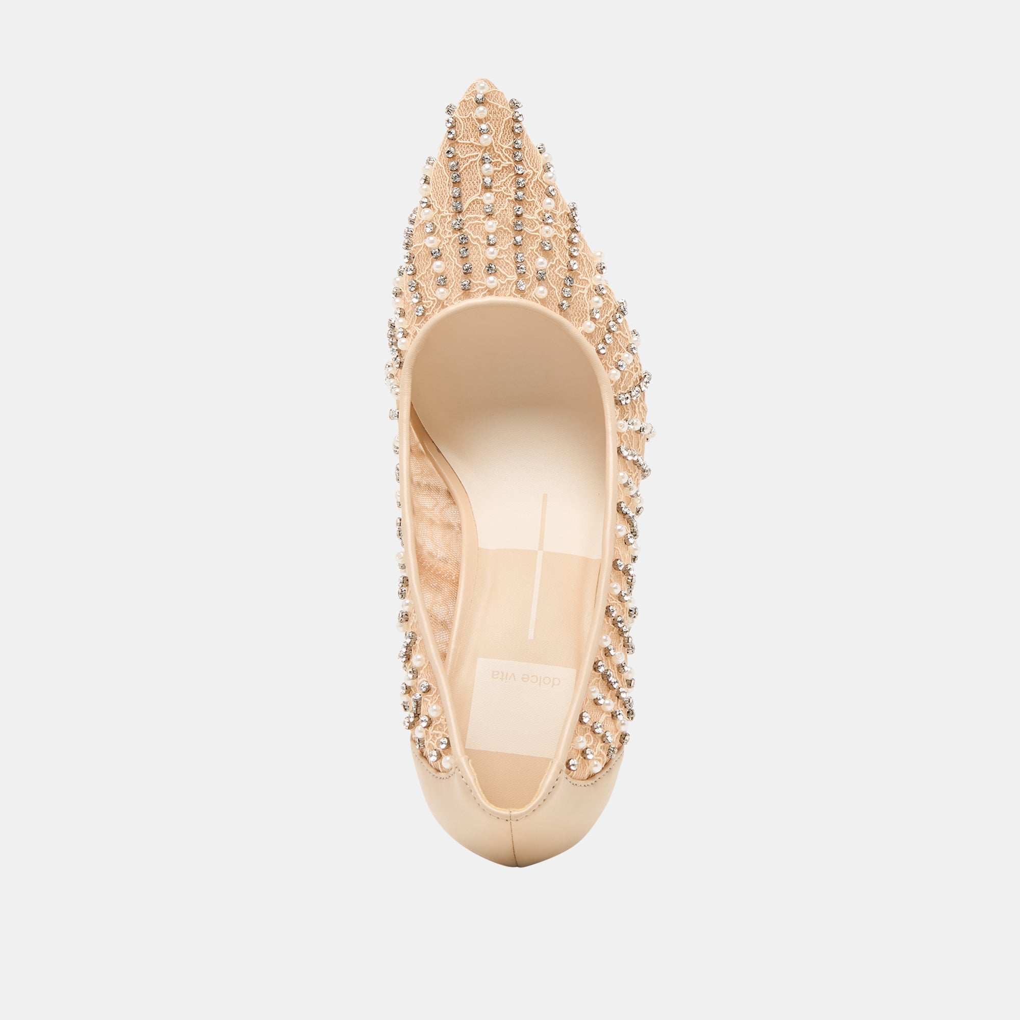 Kashe Pearl Blush Lace Mesh Heels | Dolce Vita Women