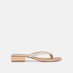 BARTY SANDALS WHITE LEATHER | Dolce Vita Women