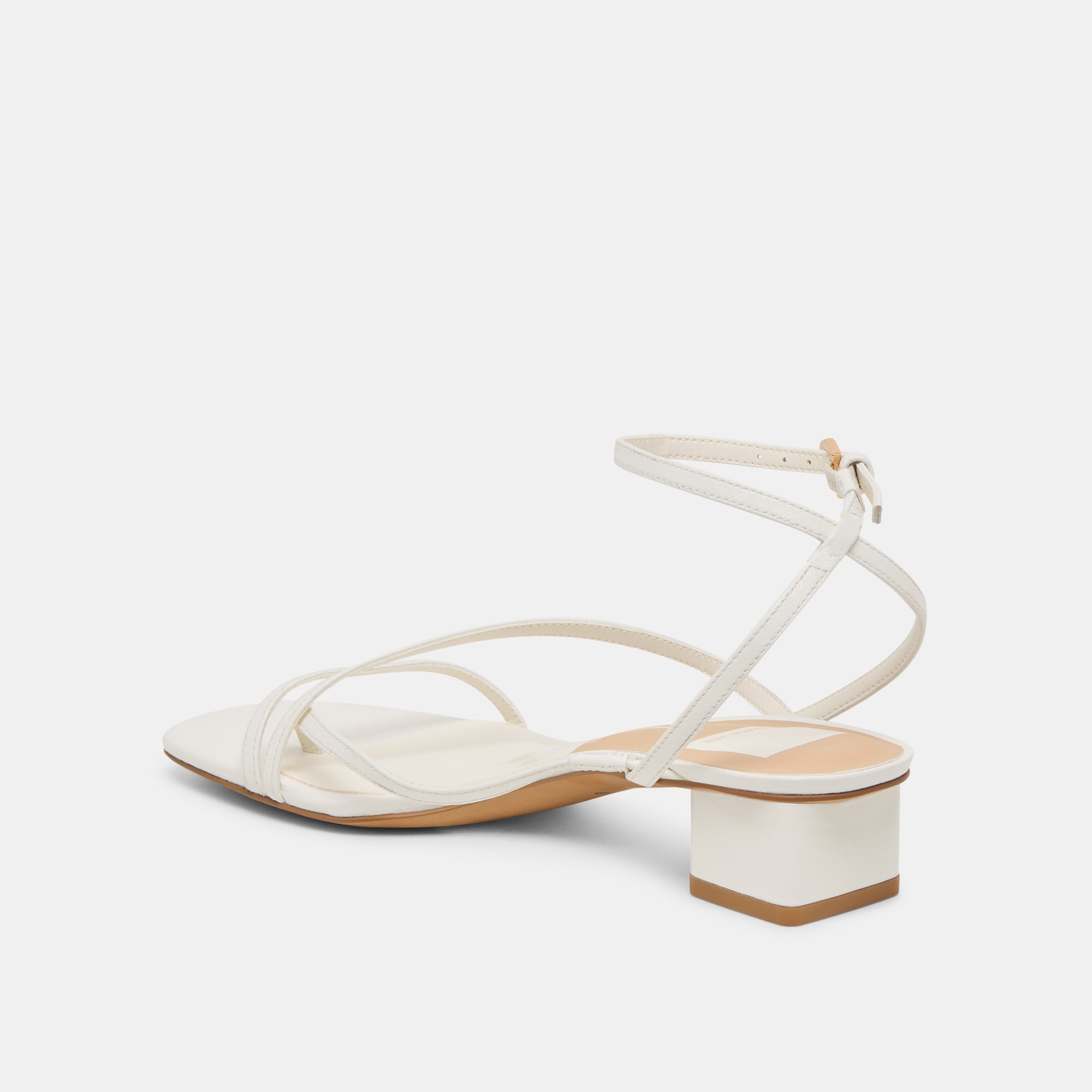 Karlos True White Leather Sandals | Women Dolce Vita