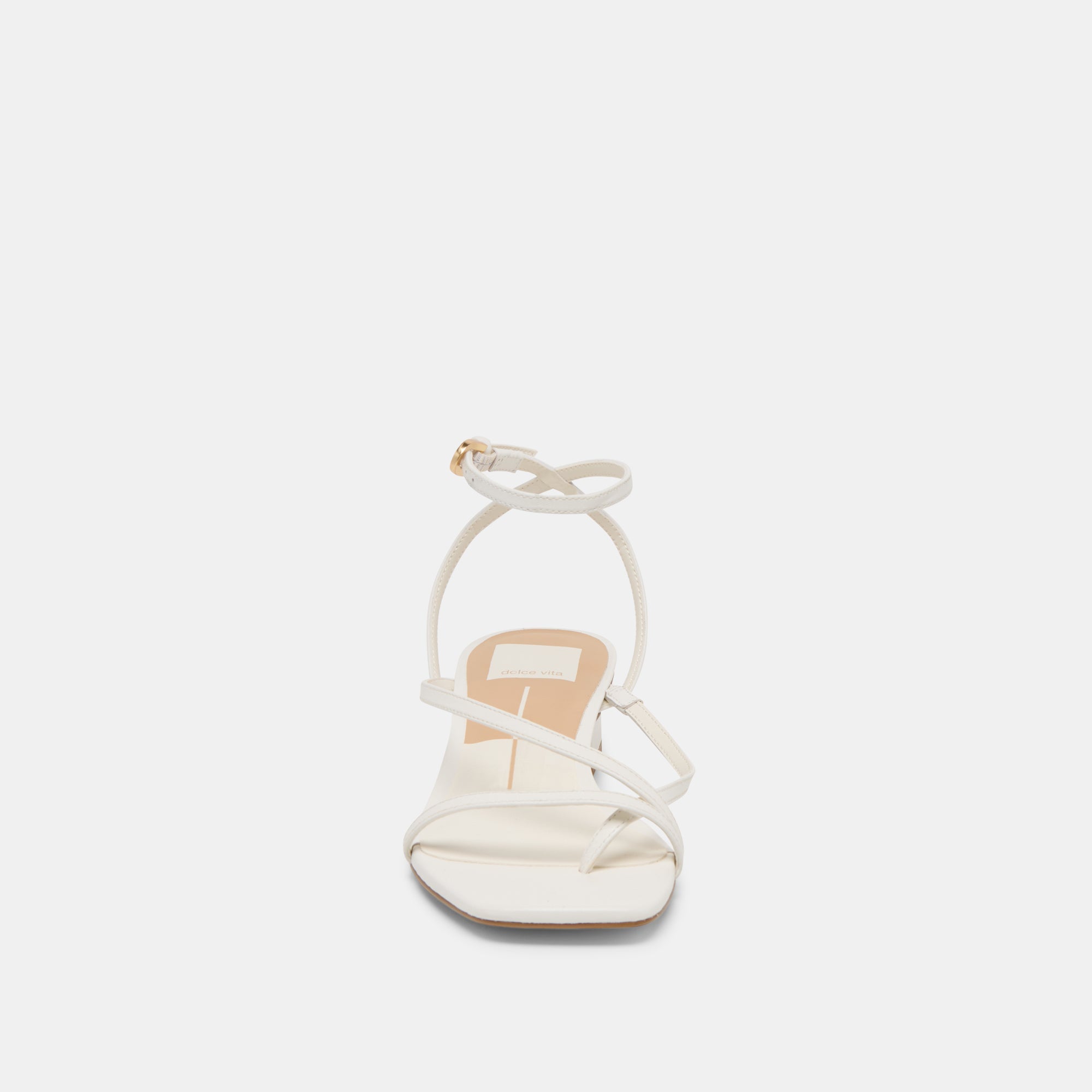 Karlos True White Leather Sandals | Women Dolce Vita