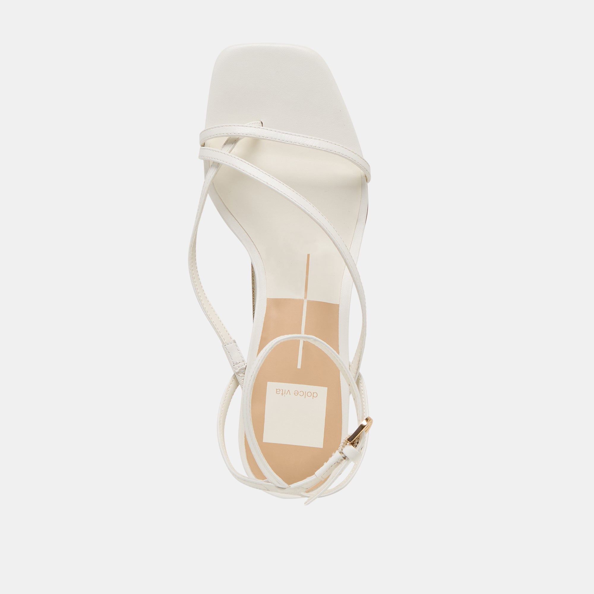 Karlos True White Leather Sandals | Women Dolce Vita