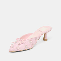 Camilo X Byrdie Golf Pink Raffia Wide Heels | Dolce Vita Women