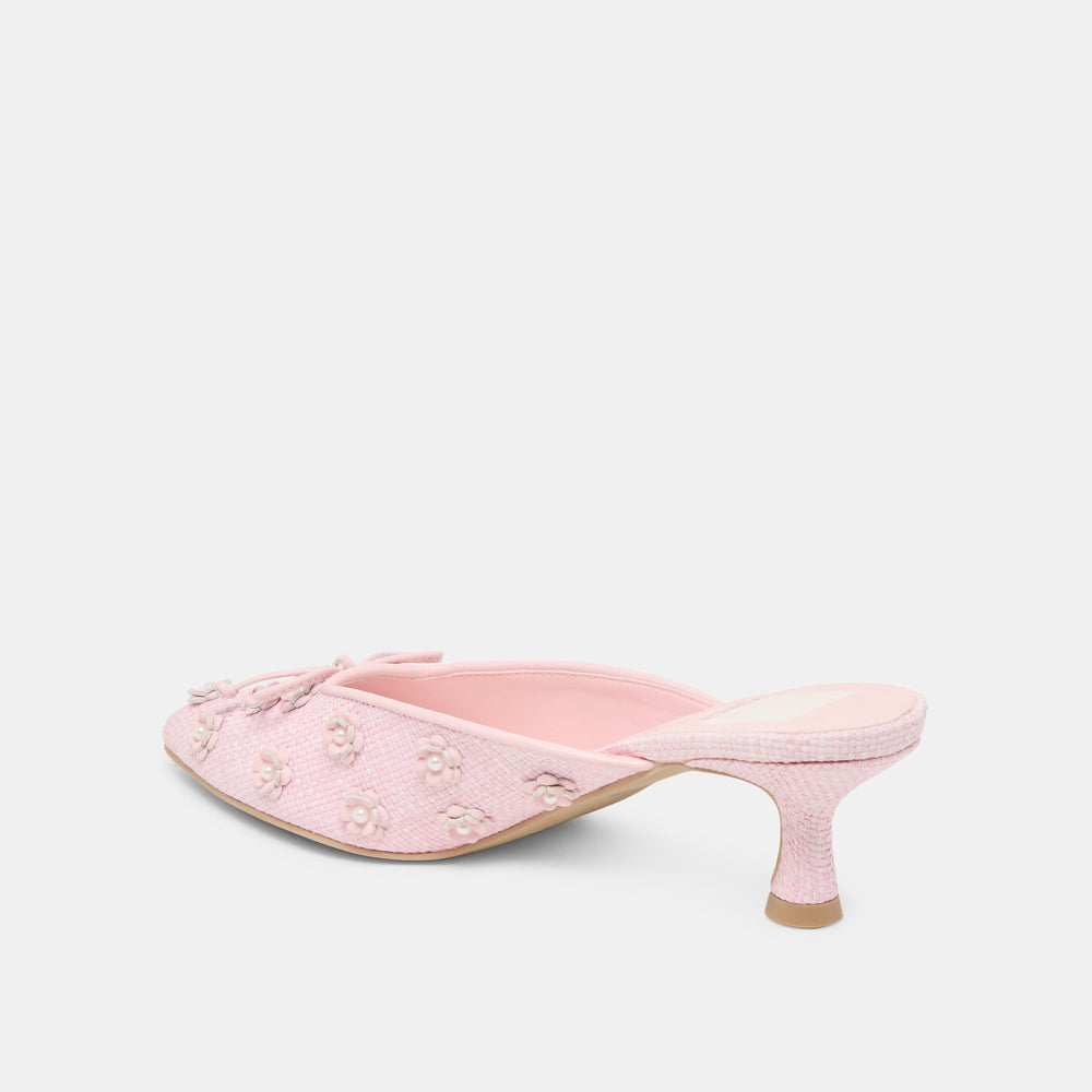 Camilo X Byrdie Golf Pink Raffia Wide Heels | Dolce Vita Women