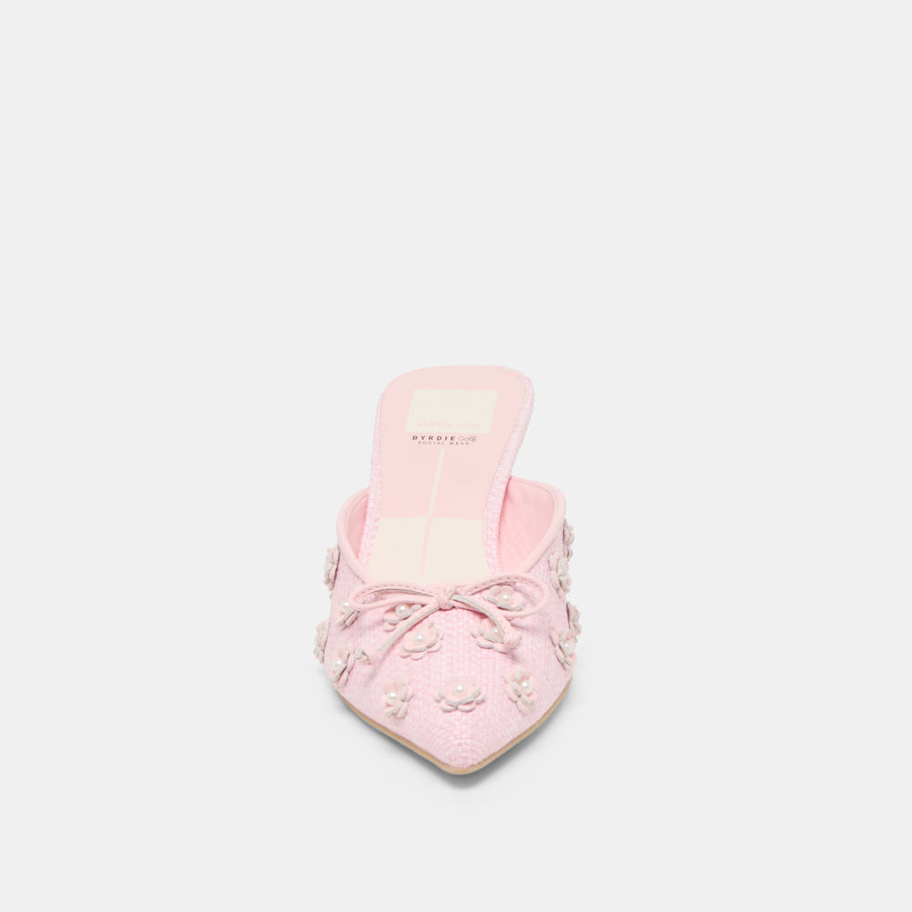 Camilo X Byrdie Golf Pink Raffia Wide Heels | Dolce Vita Women