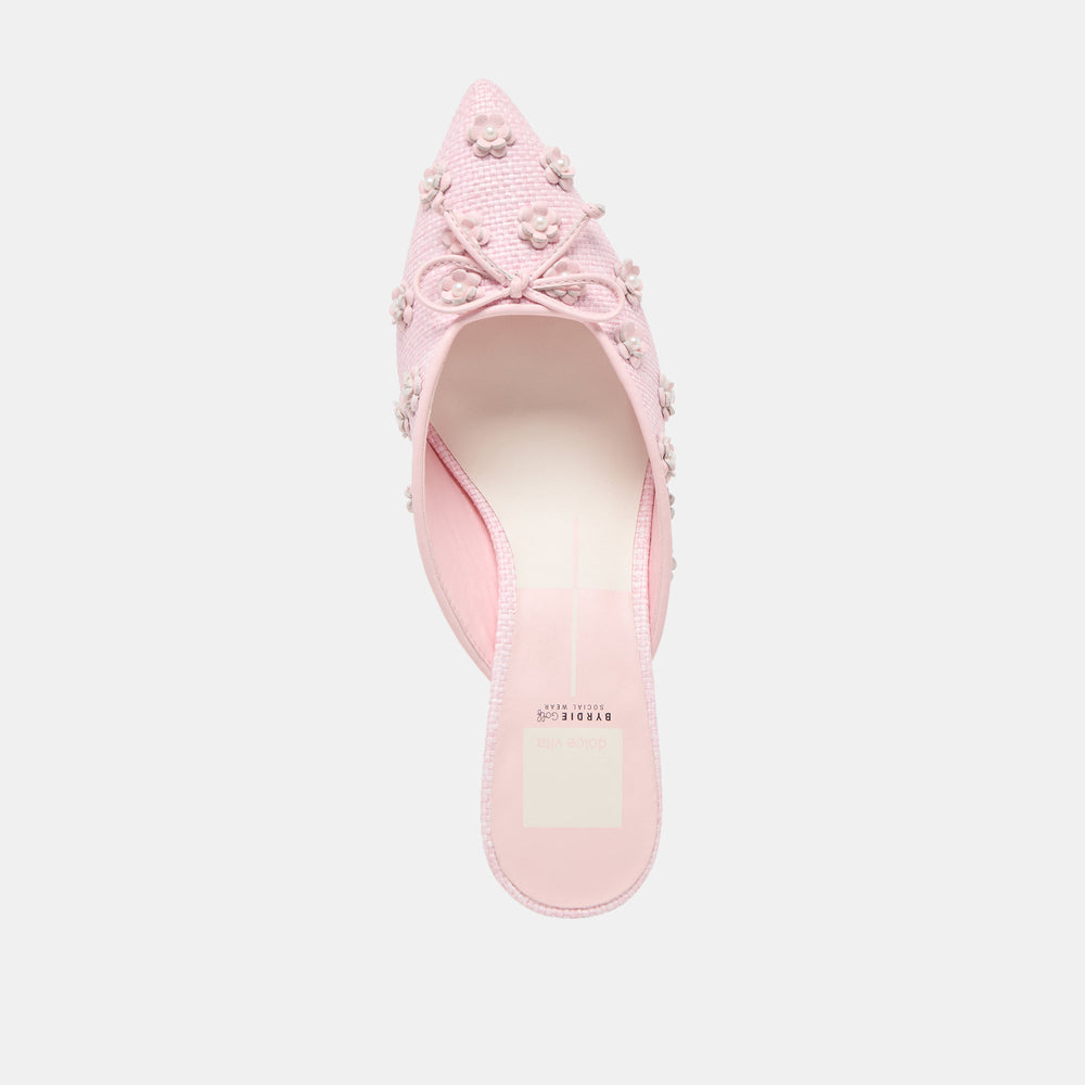 Camilo X Byrdie Golf Pink Raffia Wide Heels | Dolce Vita Women