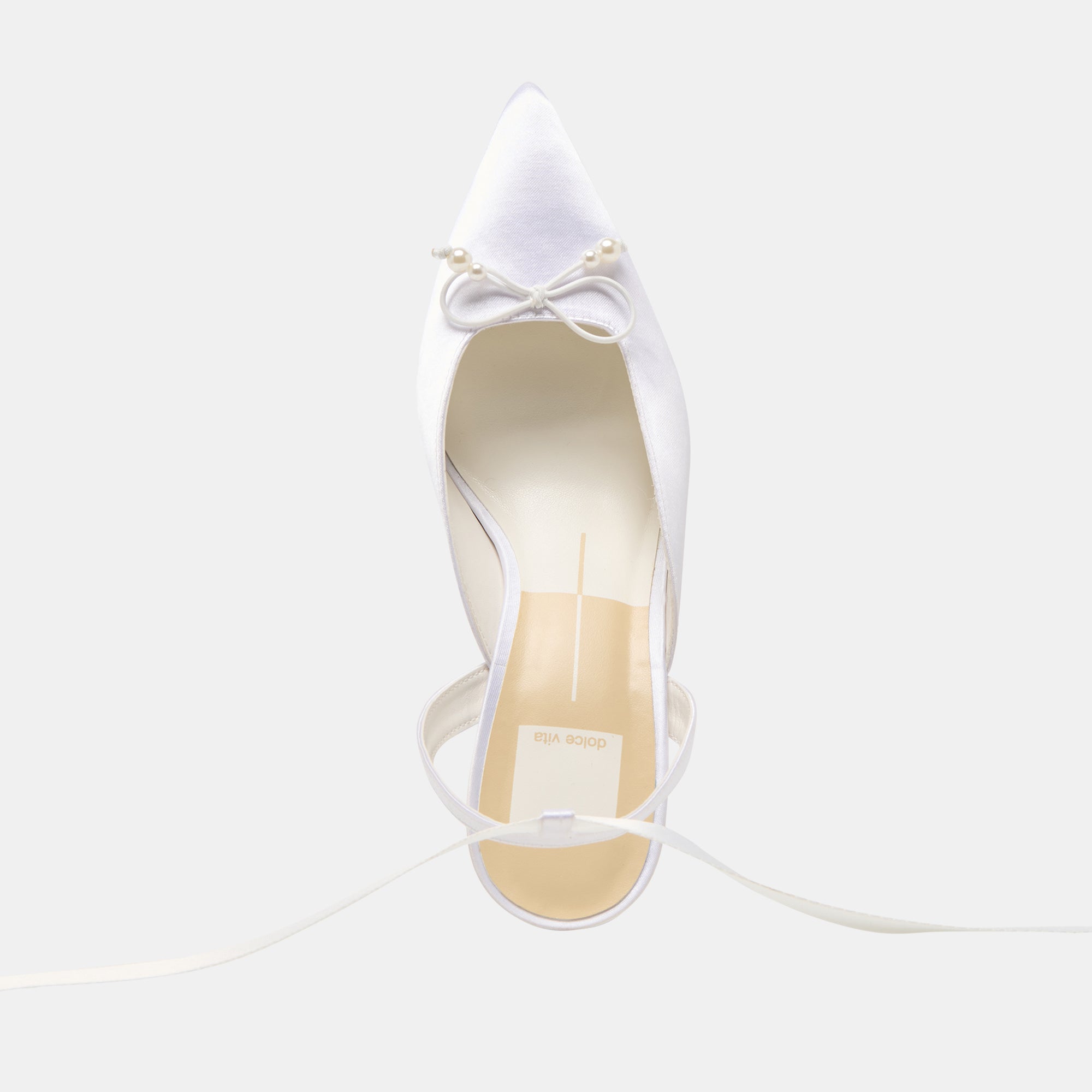 Efora True White Satin Heels | Women Dolce Vita