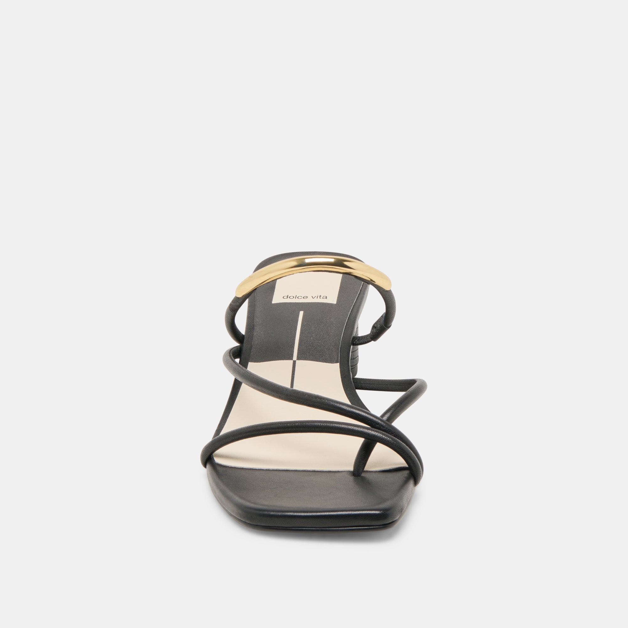NAIRA HEELS BLACK LEATHER | Women Dolce Vita