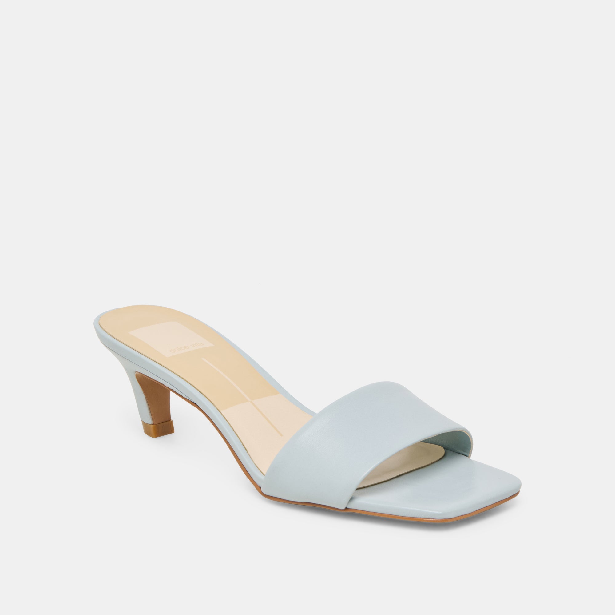 Rexa Ice Blue Leather Heels | Women Dolce Vita