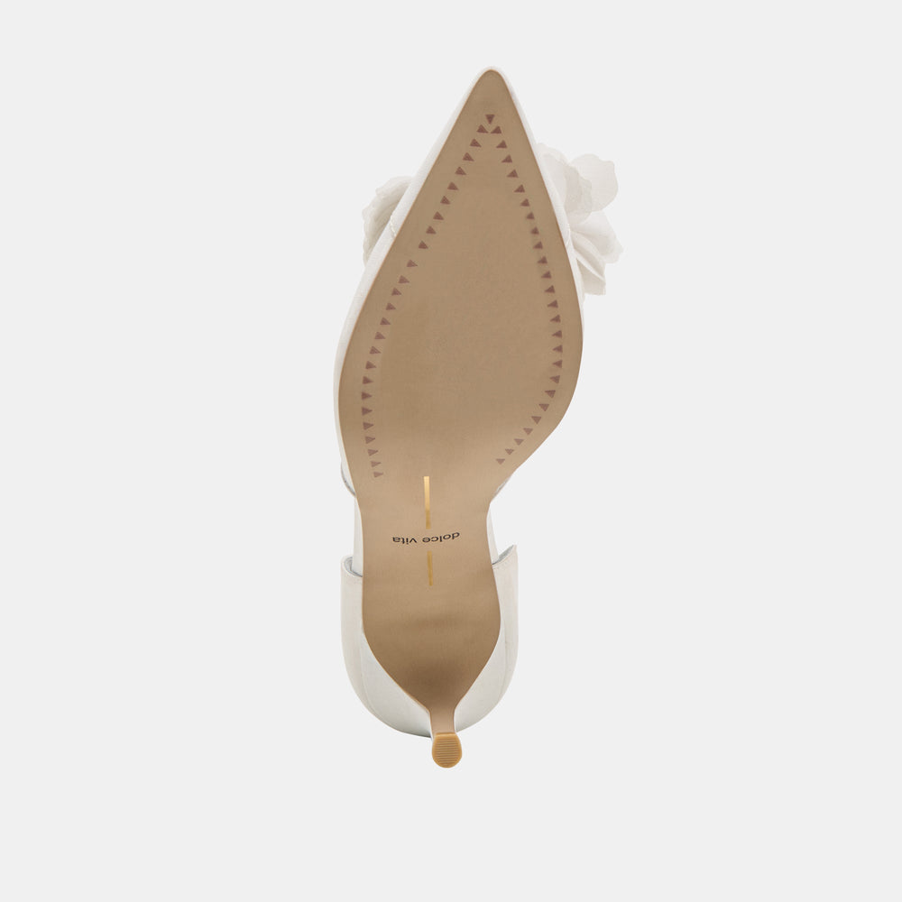 Evelin White Mesh Heels | Women Dolce Vita