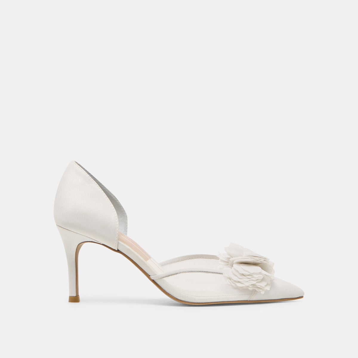 Evelin White Mesh Heels | Women Dolce Vita