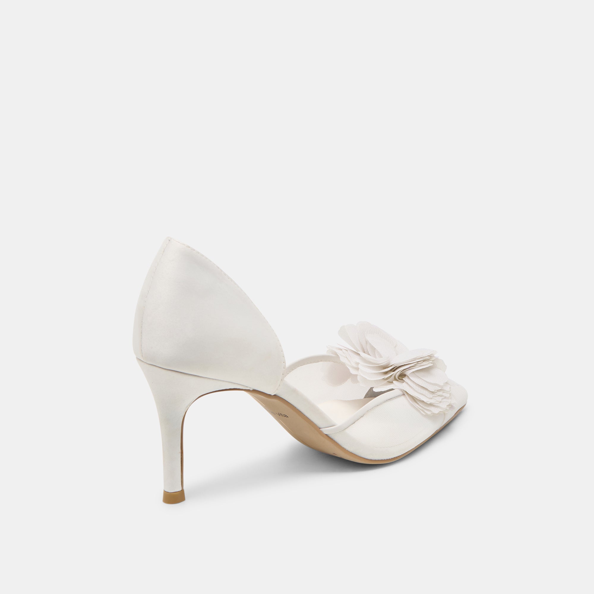 Evelin White Mesh Heels | Women Dolce Vita