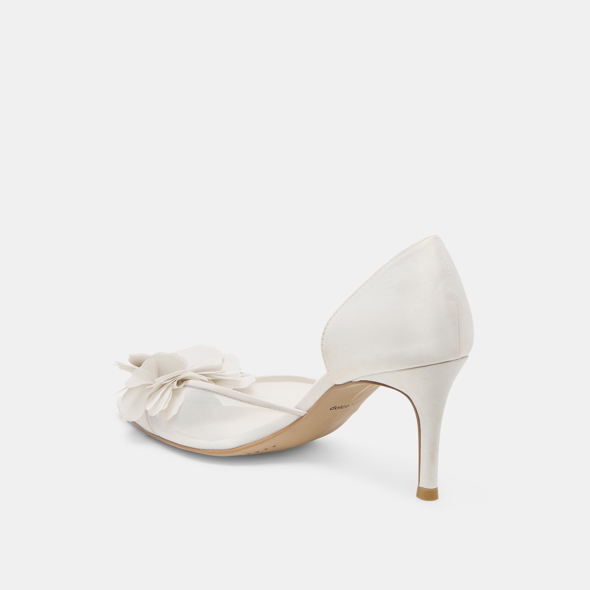 Evelin White Mesh Heels | Women Dolce Vita