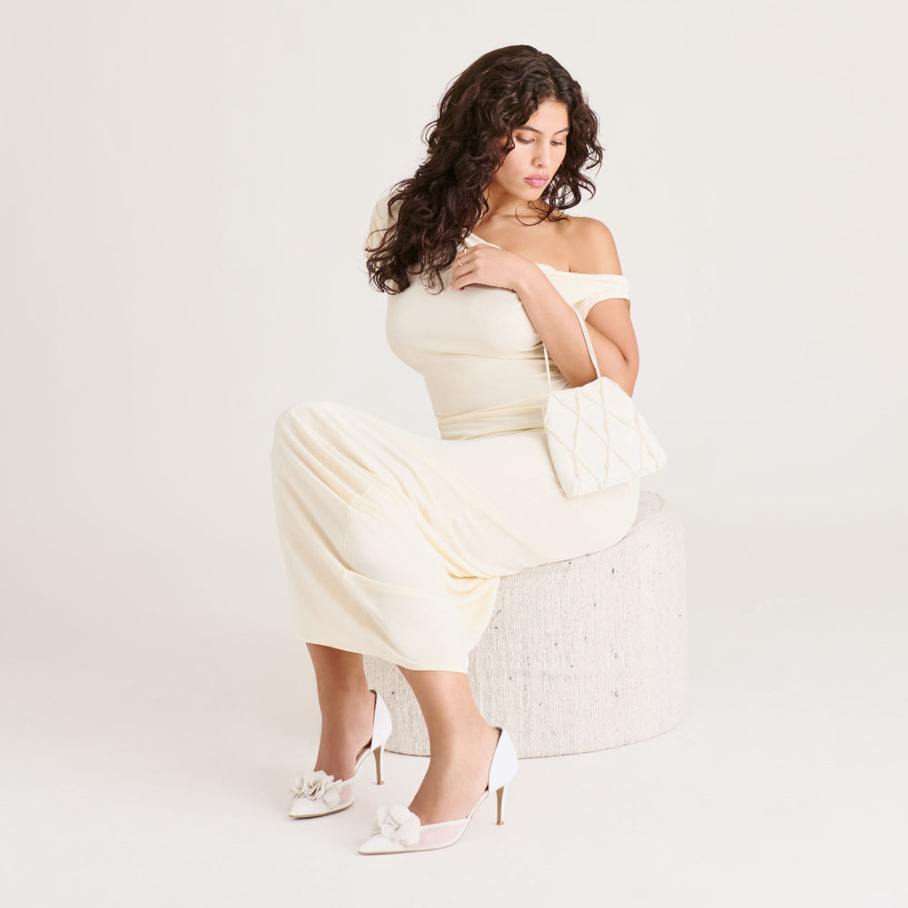 Evelin White Mesh Heels | Women Dolce Vita