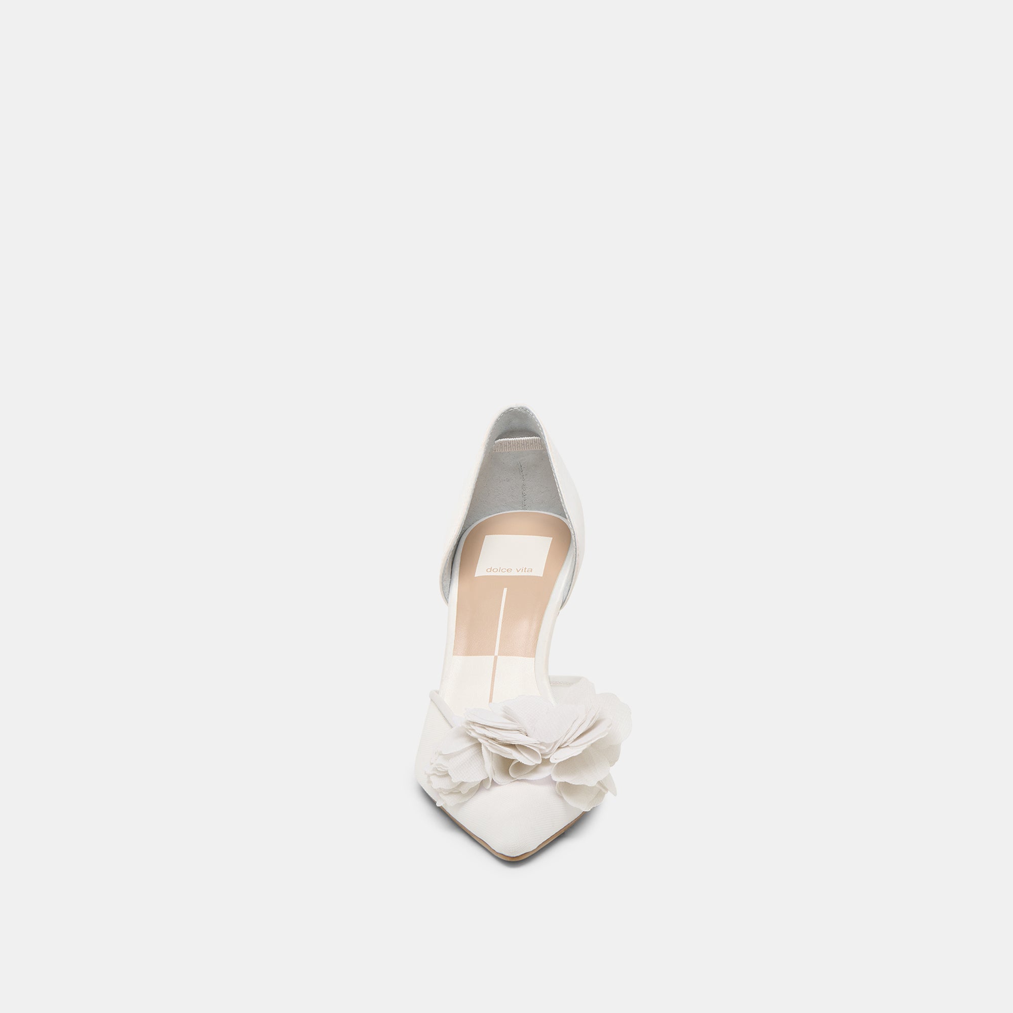 Evelin White Mesh Heels | Women Dolce Vita