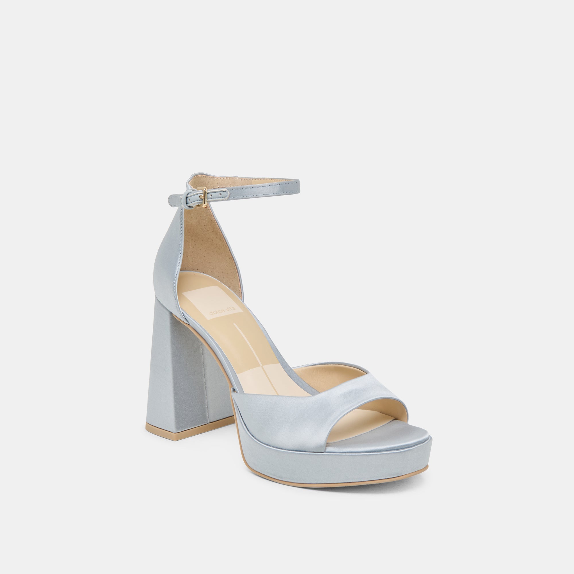 PANDRO HEELS LIGHT BLUE SATIN | Dolce Vita Women