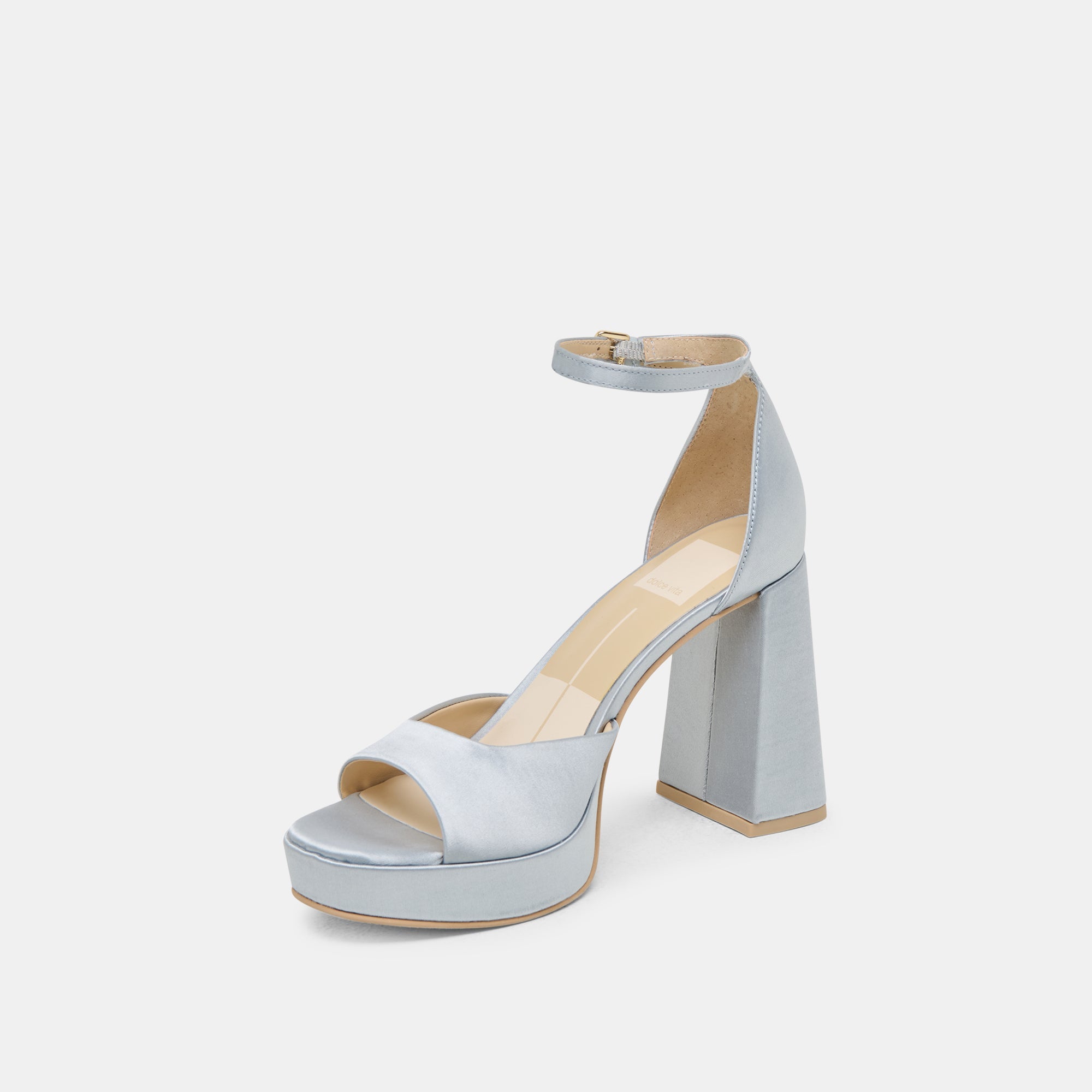 PANDRO HEELS LIGHT BLUE SATIN | Dolce Vita Women