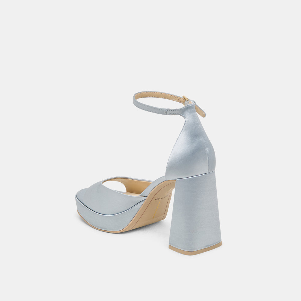 PANDRO HEELS LIGHT BLUE SATIN | Dolce Vita Women
