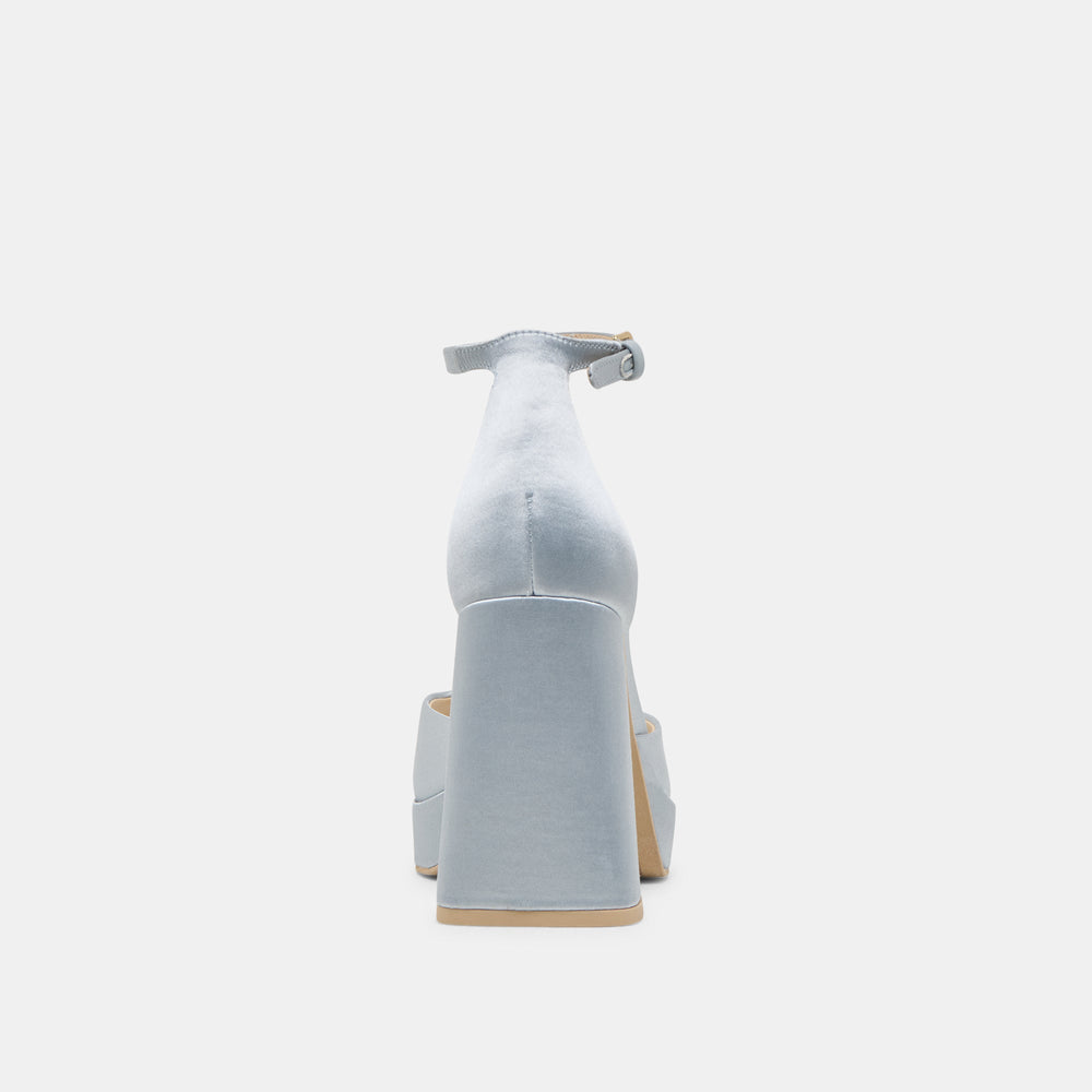 PANDRO HEELS LIGHT BLUE SATIN | Dolce Vita Women