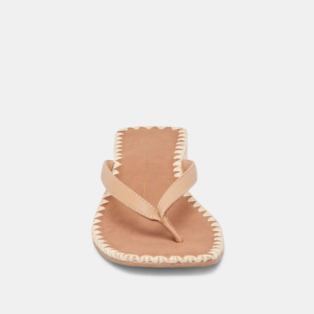BARTY SANDALS LIGHT TAN LEATHER | Women Dolce Vita