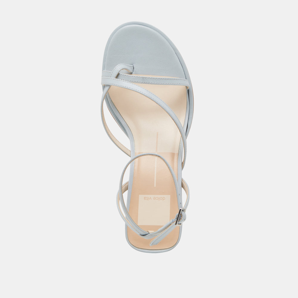MORAH HEELS ICE BLUE LEATHER | Women Dolce Vita