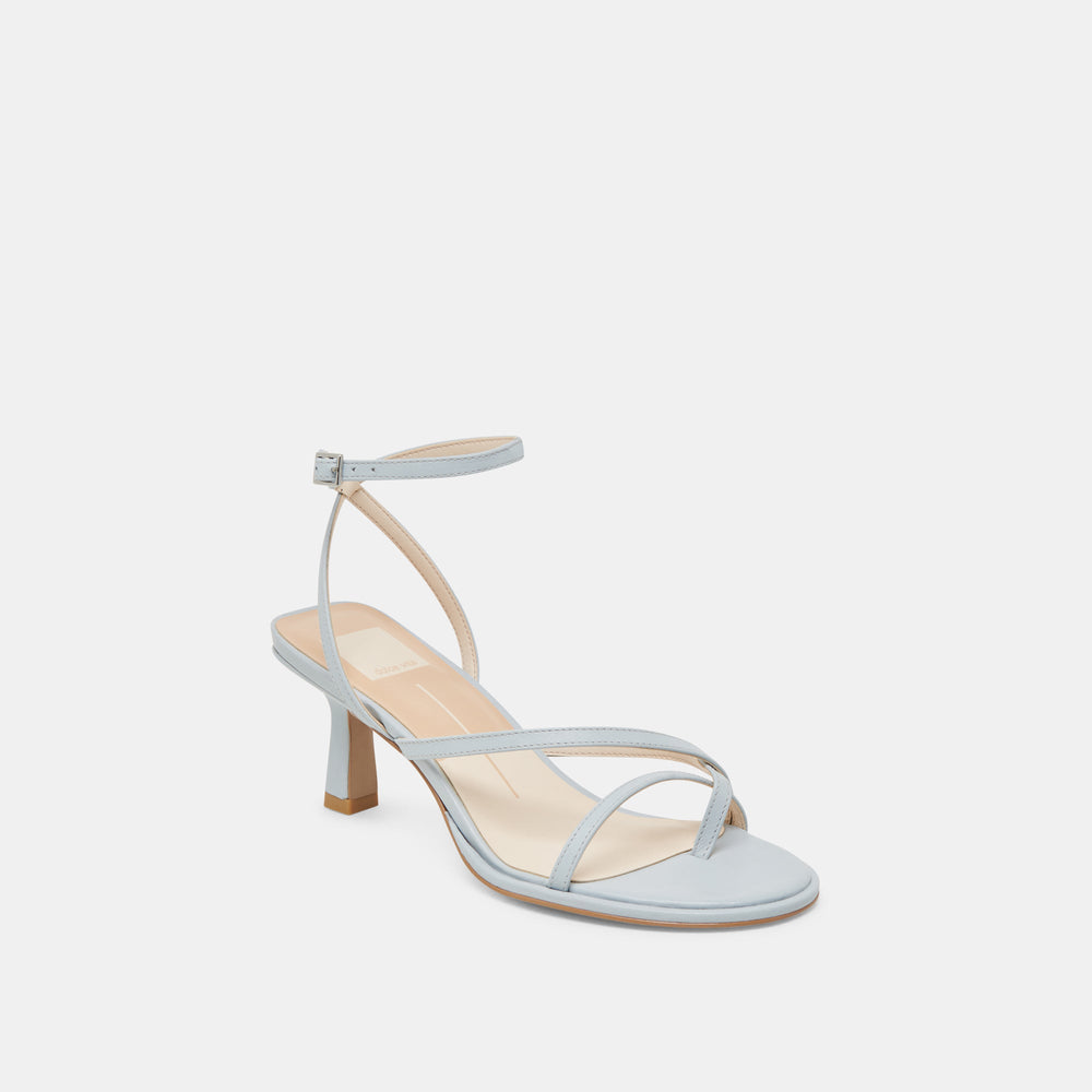 MORAH HEELS ICE BLUE LEATHER | Women Dolce Vita