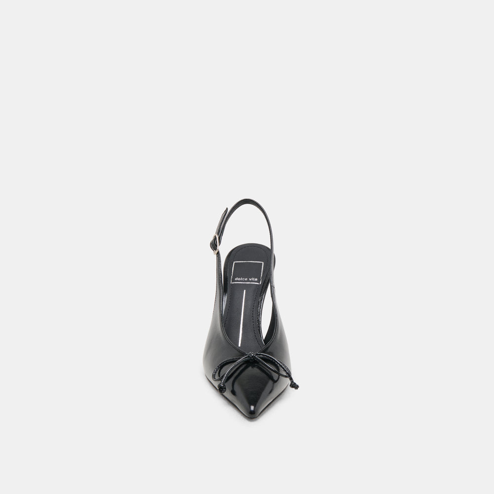 GEENA HEELS BLACK LEATHER | Dolce Vita Women