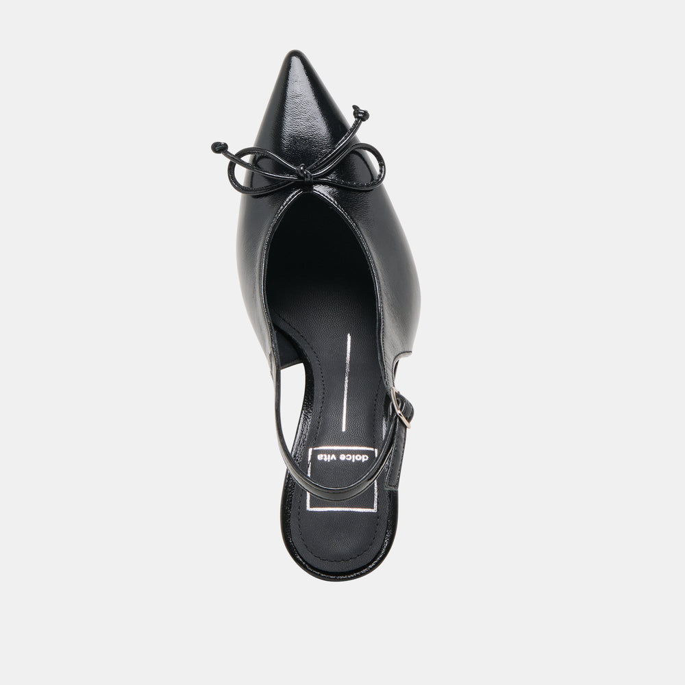 GEENA HEELS BLACK LEATHER | Dolce Vita Women