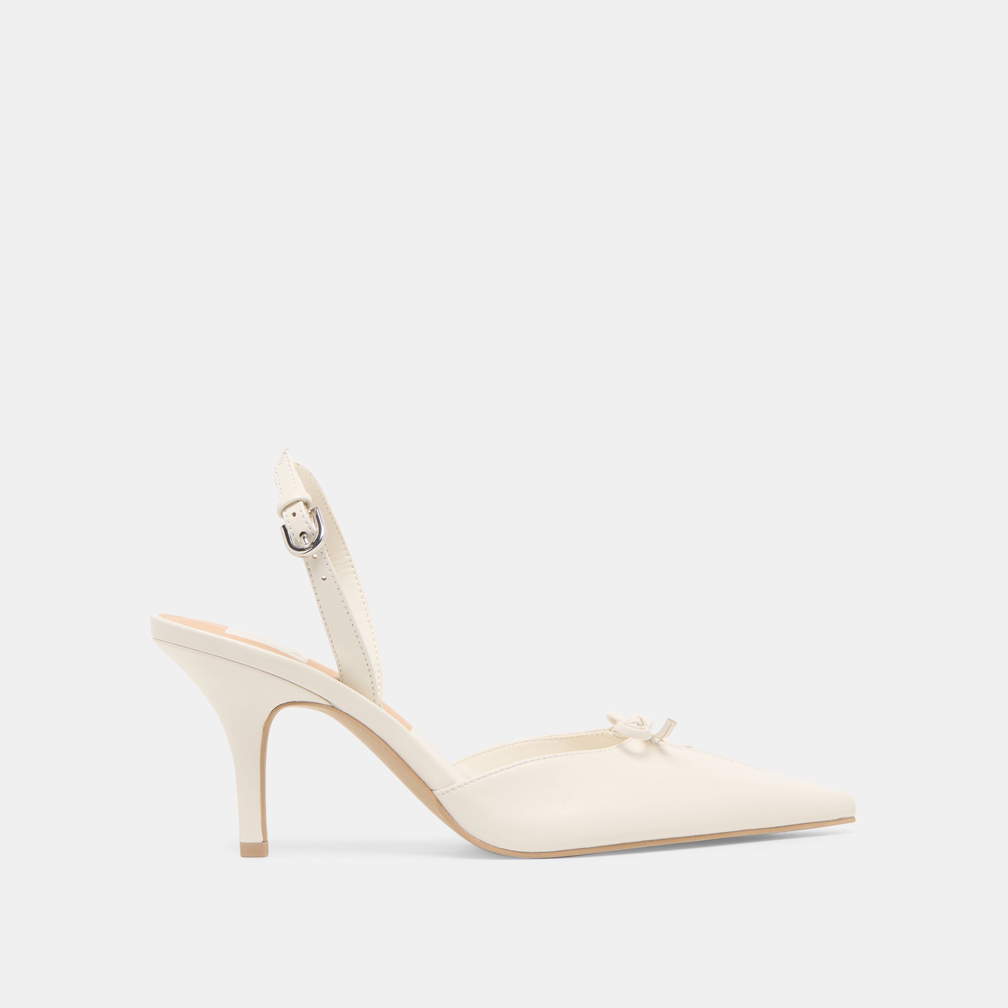 Hamya White Leather Heels | Women Dolce Vita