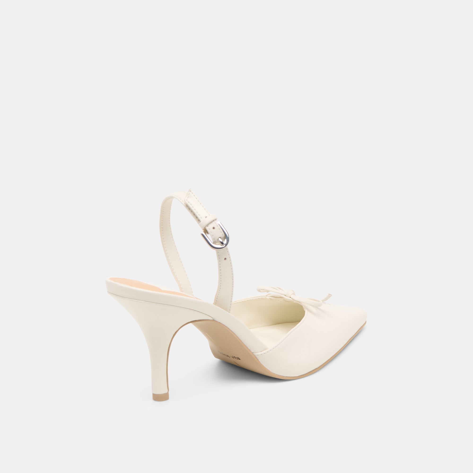 Hamya White Leather Heels | Women Dolce Vita