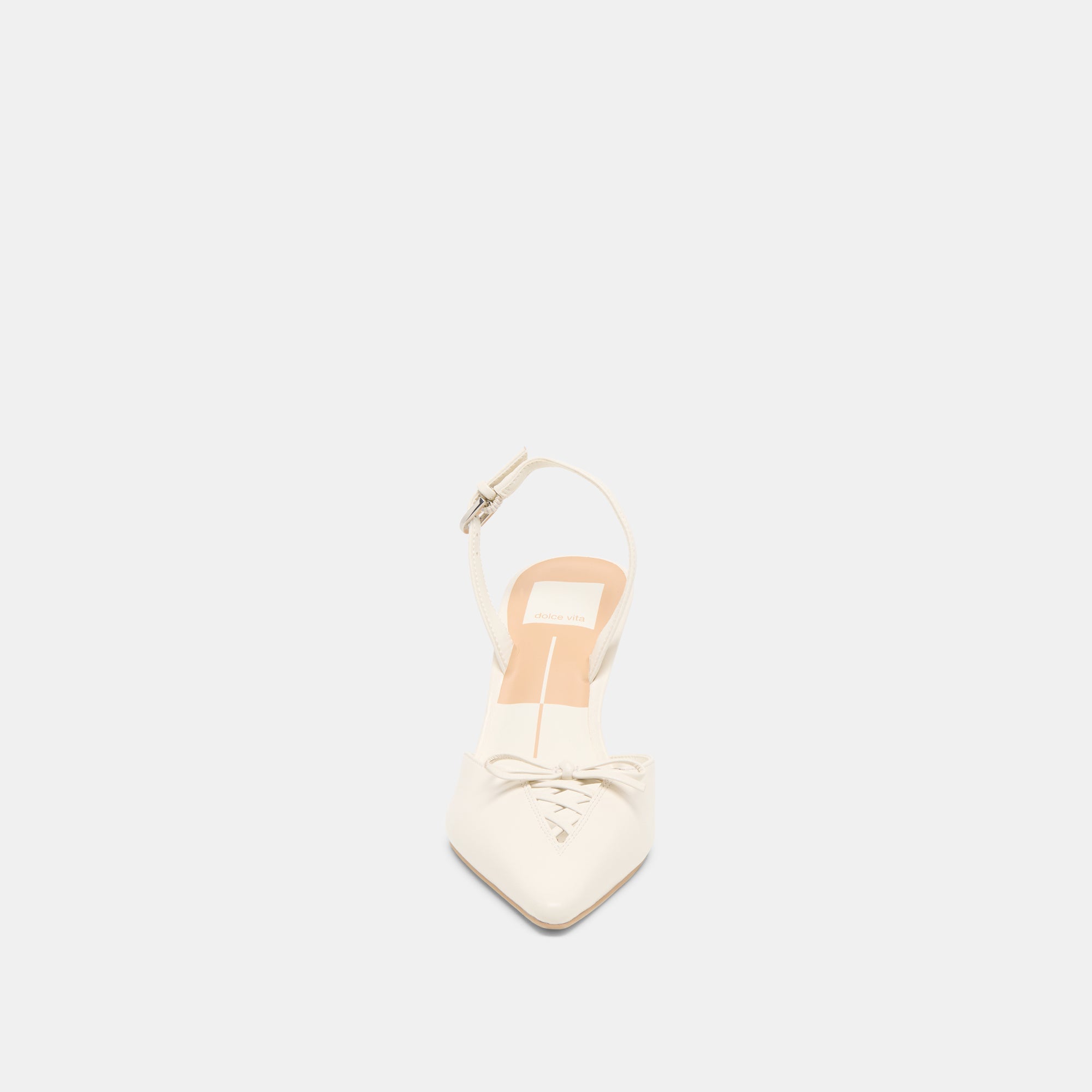 Hamya White Leather Heels | Women Dolce Vita