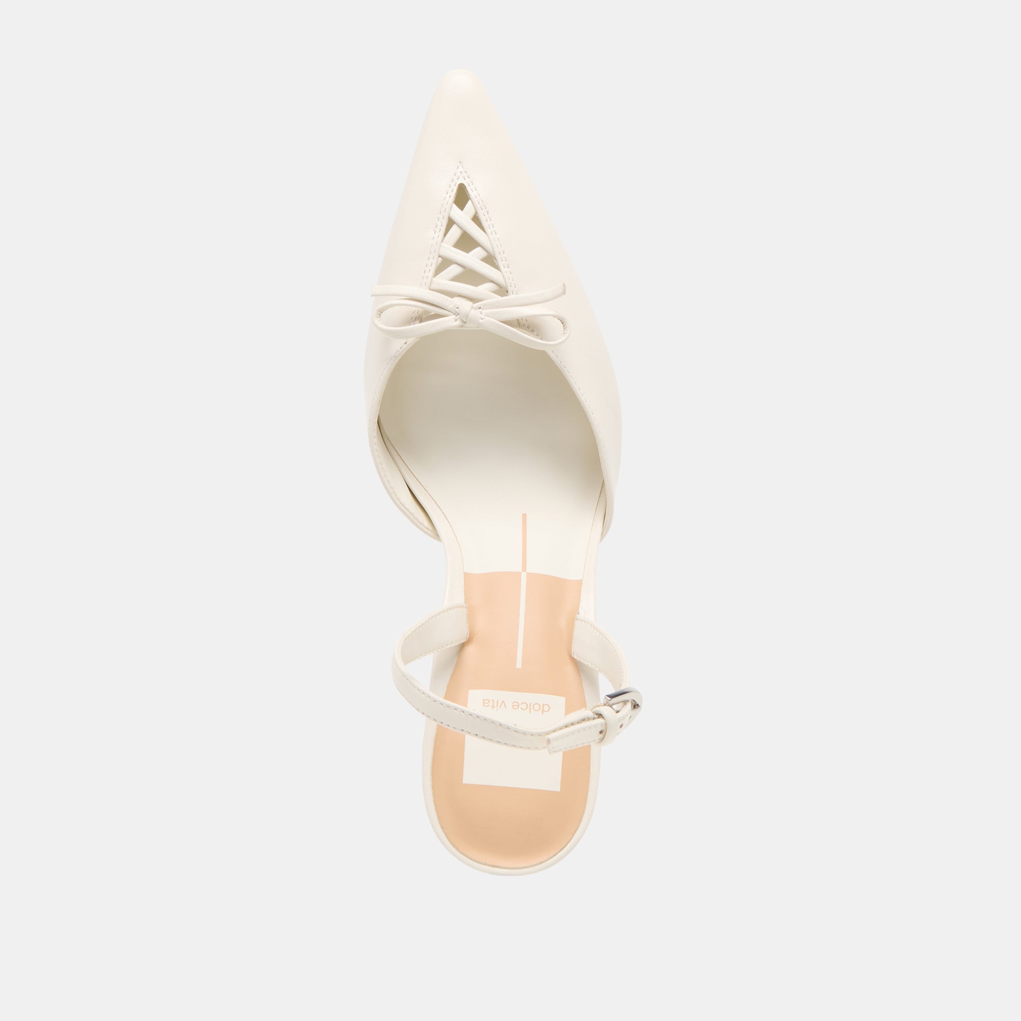 Hamya White Leather Heels | Women Dolce Vita