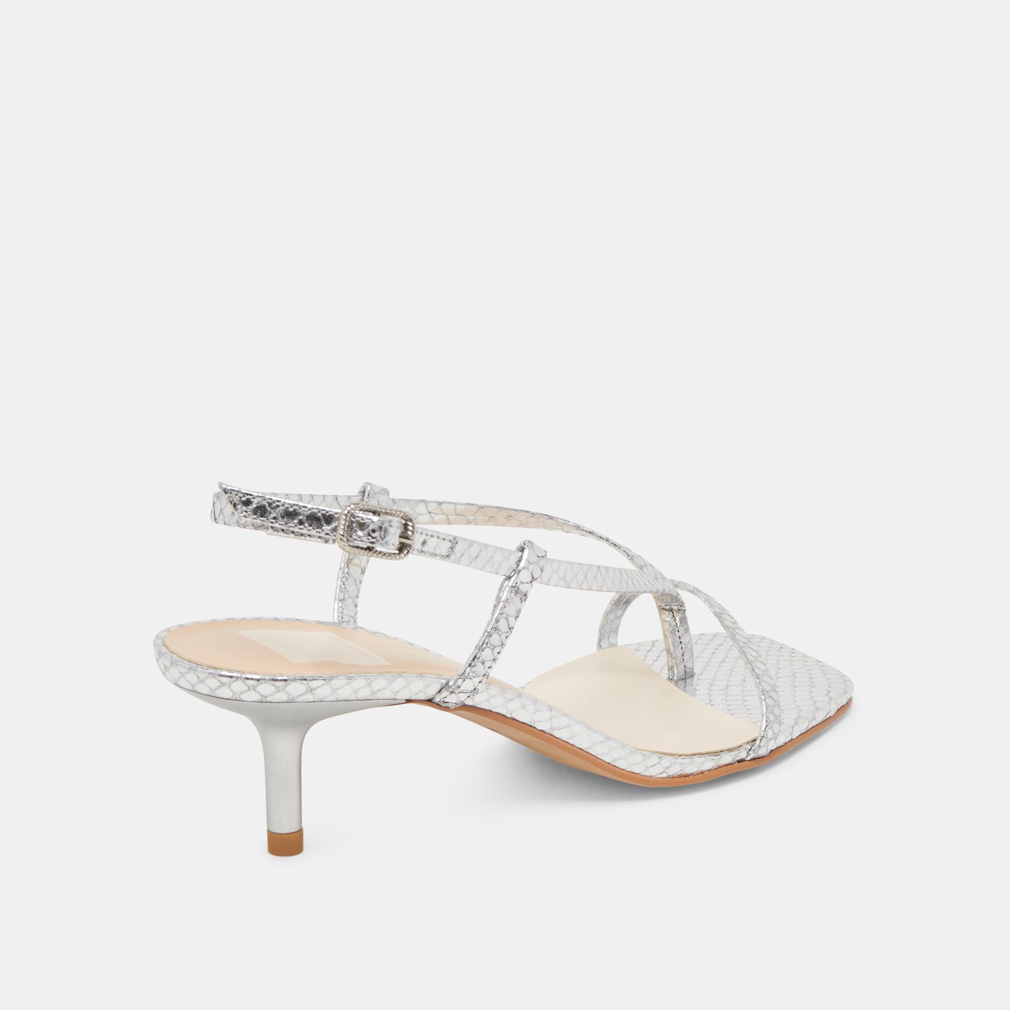 LAURY HEELS SILVER EMBOSSED LEATHER | Dolce Vita Women