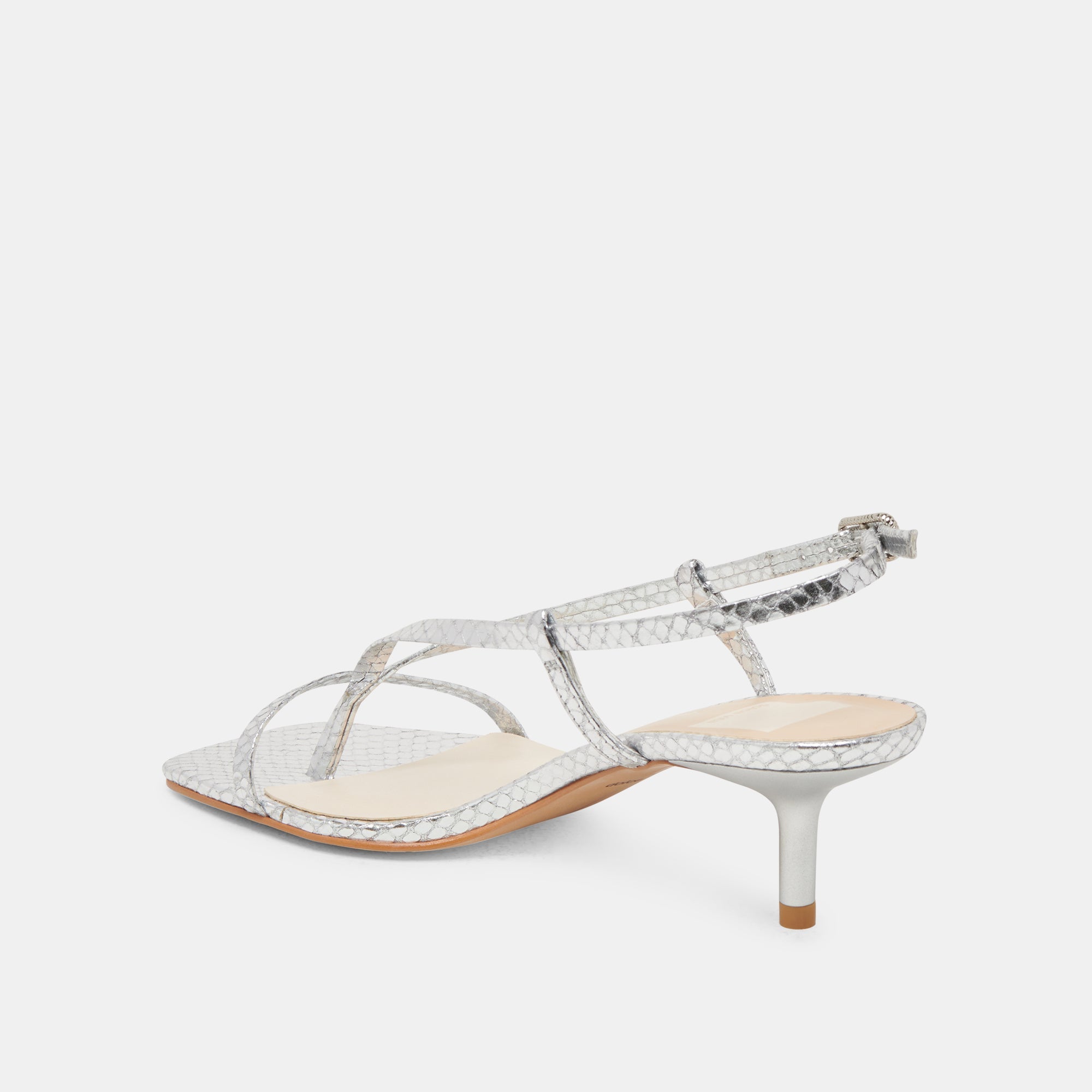 LAURY HEELS SILVER EMBOSSED LEATHER | Dolce Vita Women