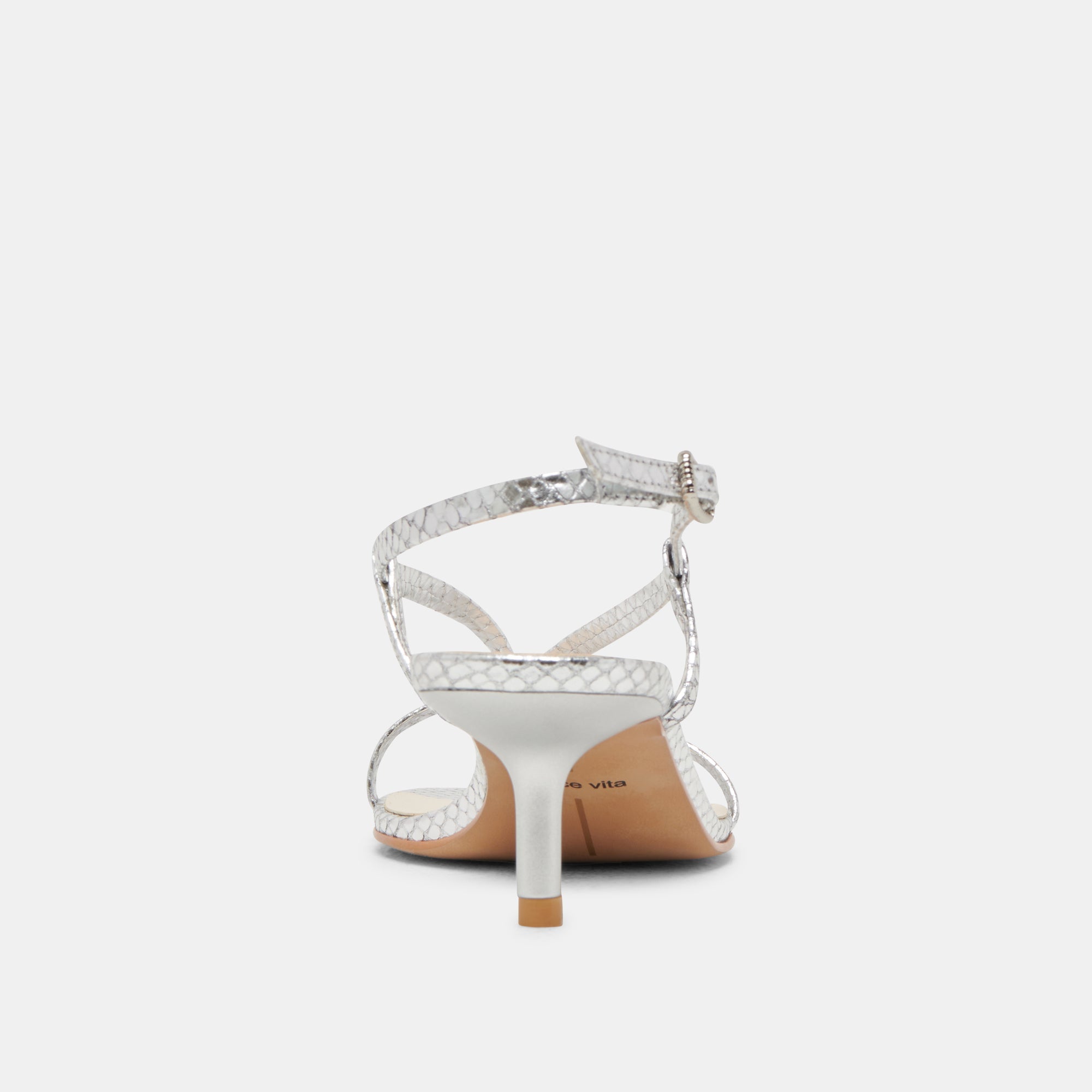 LAURY HEELS SILVER EMBOSSED LEATHER | Dolce Vita Women