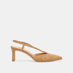 Ginay Lt Brown Suede Heels | Dolce Vita Women
