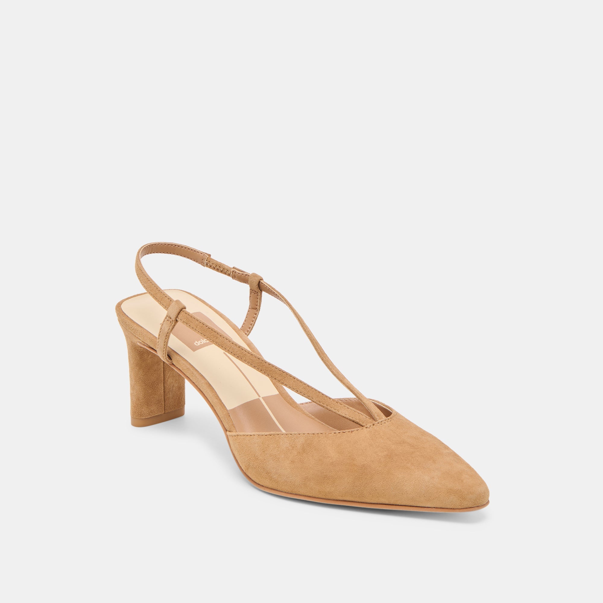 Ginay Lt Brown Suede Heels | Dolce Vita Women