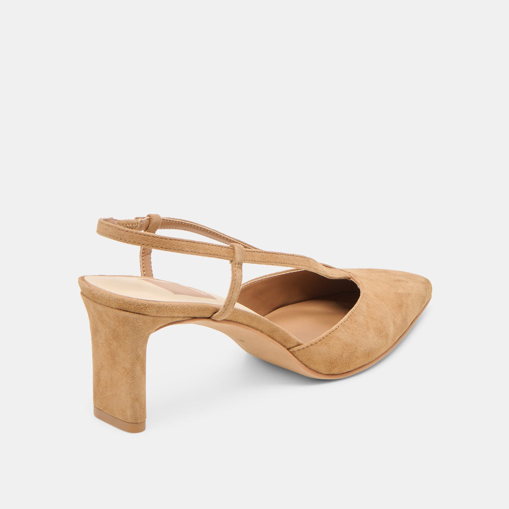 Ginay Lt Brown Suede Heels | Dolce Vita Women