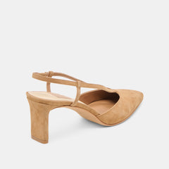 Ginay Lt Brown Suede Heels | Dolce Vita Women