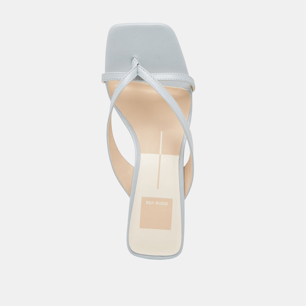BREVEL HEELS LIGHT BLUE LEATHER | Women Dolce Vita