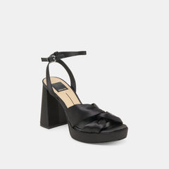 PARLO HEELS ONYX SATIN | Dolce Vita Women