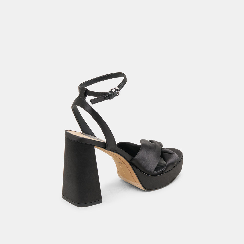 PARLO HEELS ONYX SATIN | Dolce Vita Women