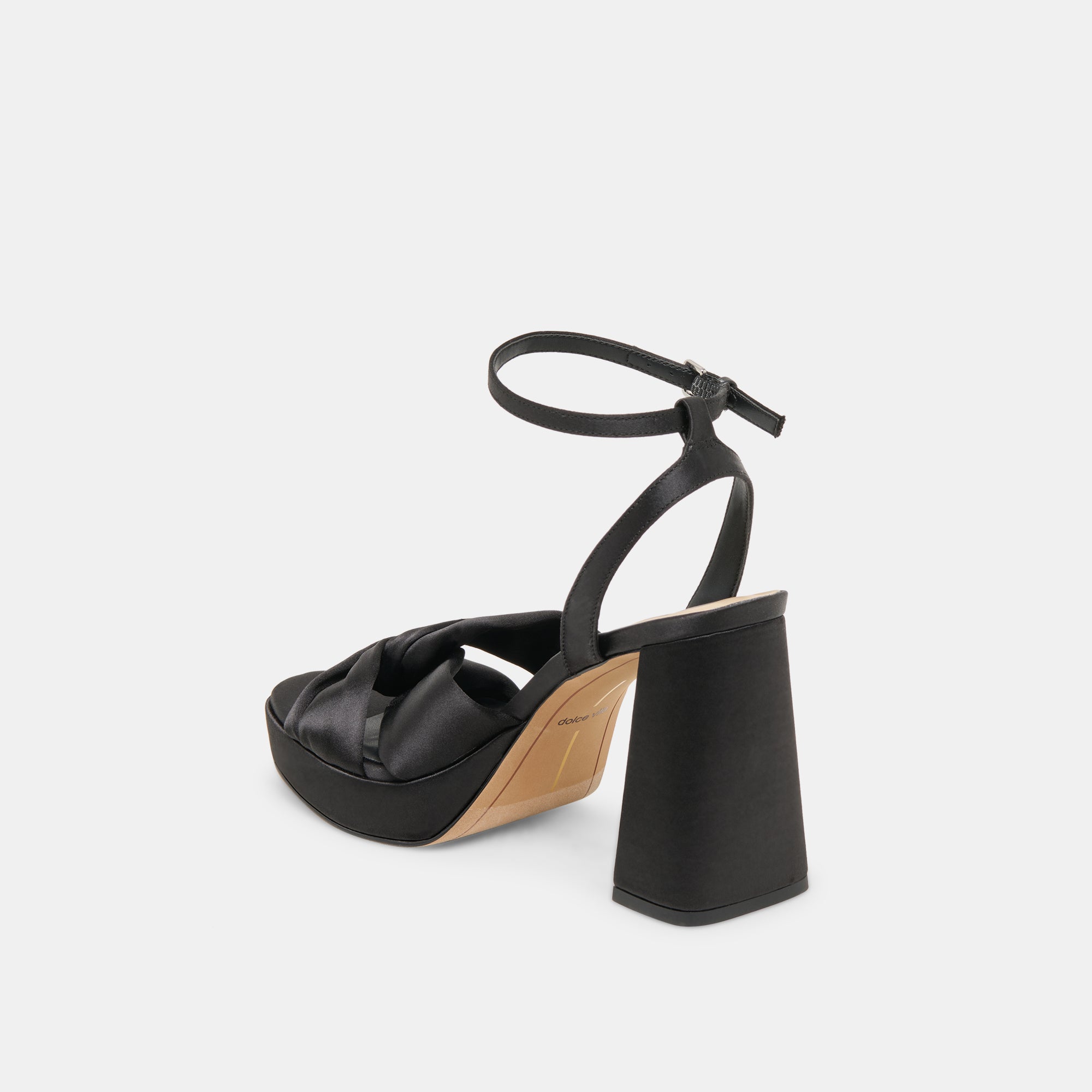 PARLO HEELS ONYX SATIN | Dolce Vita Women