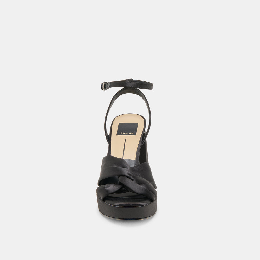 PARLO HEELS ONYX SATIN | Dolce Vita Women